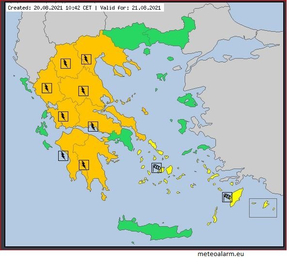 Έκτακτο δελτίο επιδείνωσης καιρού – Δείτε σε ποιες περιοχές θα εκδηλωθούν καταιγίδες