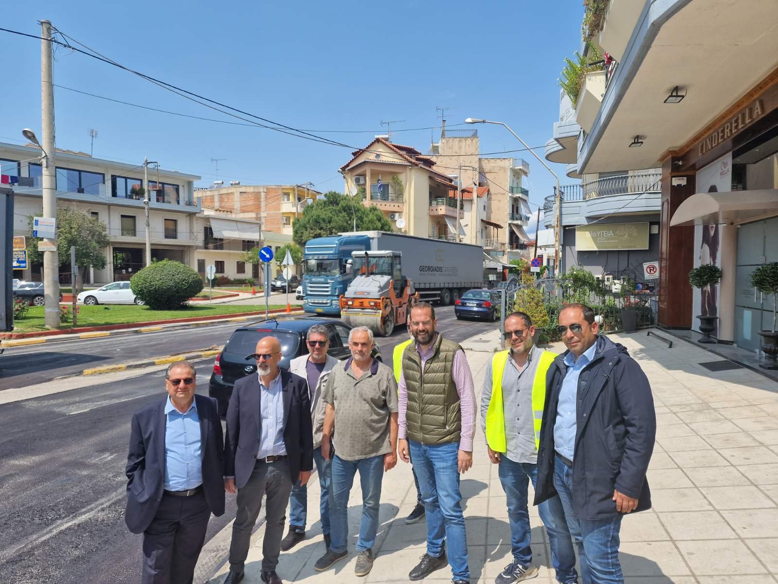 Επίσκεψη του Ν. Φαρμάκη σε έργα οδοποιίας στην Αιγιάλεια